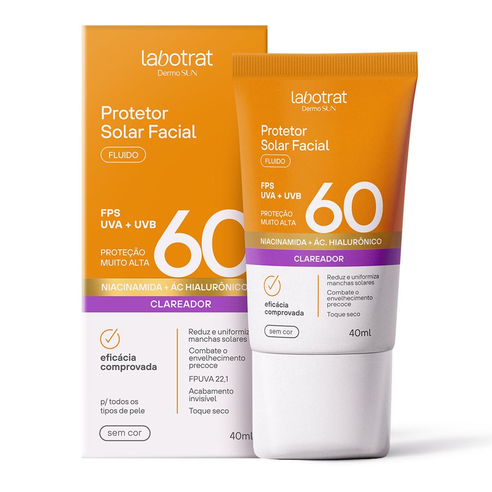 Protetor Facial Labotrat Fluido 40ml FPS 60 | Armazém dos Cosméticos