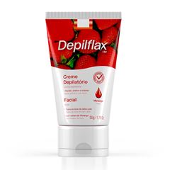 Creme Depilatório Depilflax Facial Morango 50g