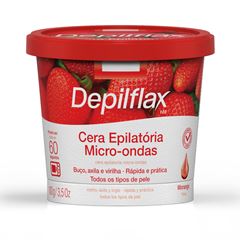 Cera Depilflax Microondas Morango 100g