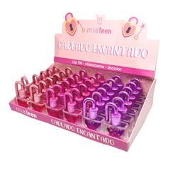 Lip Oil Mia Make Cadeado Encantado Box C/36un