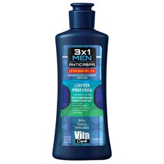 Shampoo Muriel Anticaspa Limpeza Profunda 3 em 1 140ml