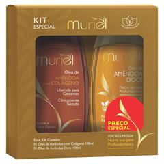 Kit Óleo Corporal Muriel Amêndoa C/Colágeno 100ml