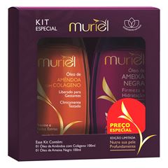 Kit Óleo Corporal Muriel Amêndoa C/Colágeno + Ameixa Negra 100ml