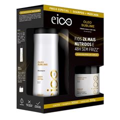 Kit Shampoo + Máscara Eico Pro Óleo Sublime 600ml
