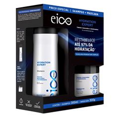 Kit Shampoo + Máscara Eico Pro Hdyration Expert 600ml