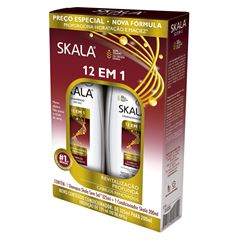Kit Skala Shampoo 325ml + Condicionador 200ml 12 em 1