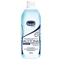 Removedor de Esmalte Ideal Com Acetona Silicone 500ml