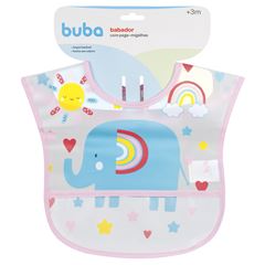 Babador Buba Com Bolso Arco-Iris