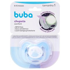 Chupeta Buba Confort Noturna T1 Nuvem Azul