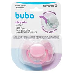 Chupeta Buba Confort T2 Rosa