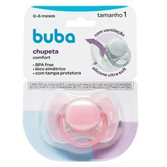 Chupeta Buba Confort T1 Rosa