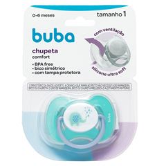 Chupeta Buba Confort T1 Elefantinho Azul