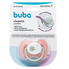 Chupeta Buba Confort T1 Elefantinho Rosa