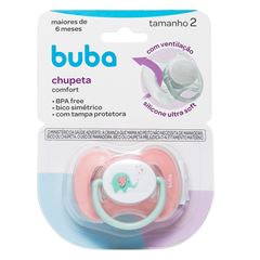 Chupeta Buba Confort T2 Elefantinho Rosa