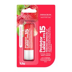 Protetor Labial Dermacream Morango FPS 15