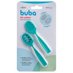 Kit Colheres de Treinamento Buba Sortidos C/ 02