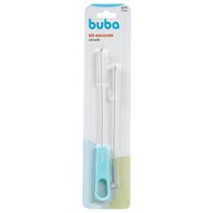 Kit Escova Buba para Canudo Azul c/ 02