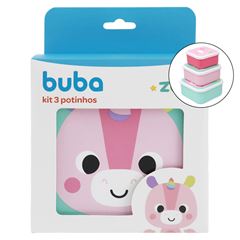 Kit Potinhos Buba Zoo Unicornio c/ 03