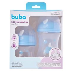 KIT MAMADEIRA BUBA NUVEM AZUL C/2 120/270ML