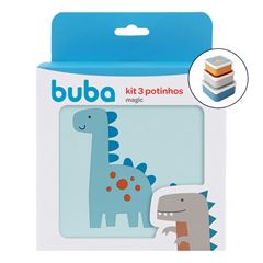 Kit Potinhos Buba Magic Dino C/03