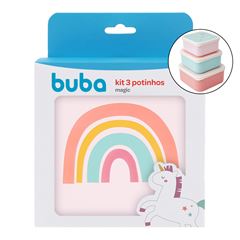 Kit Potinhos Buba Magic Unicornio C/03