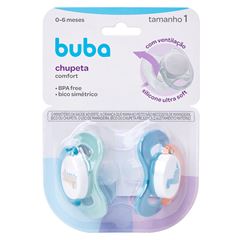 Kit Chupetas Buba Confort T1 Magic Dino