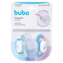 Kit Chupetas Buba Confort T2 Magic Dino