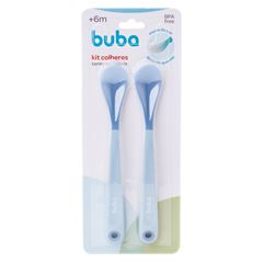 Kit Colheres Buba Termossensiveis C/2 Azul