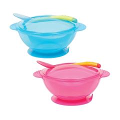 Kit Prato Buba Bowl Com Tampa E Colher Sortido 400ML