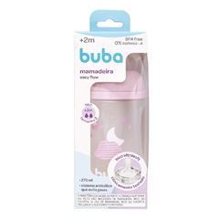 Mamadeira Buba Easy Flow Nuvem Rosa 270ml