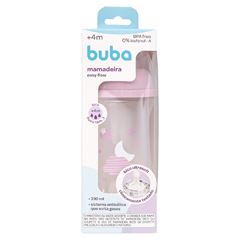 Mamadeira Buba Easy Flow Nuvem Rosa 330ml