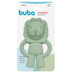 Mordedor Buba em Silicone Leãozinho Verde