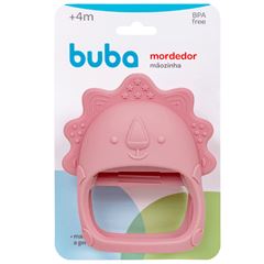 Mordedor Buba em Silicone Mãozinha Rosa