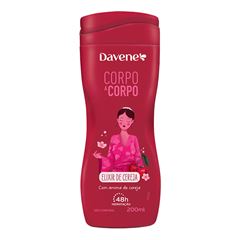 Loção Hidratante davene Corpo a Corpo Cereja 200ml