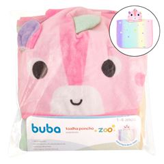Toalha Poncho Buba Zoo Unicornio