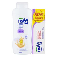 Kit Talco 160g + Creme Preventivo de Assaduras 45g Trá Lá Lá Baby Suave Grátis 50% de Desconto no Creme de Assaduras