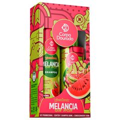 Kit Shampoo 300ml Condicionador 250ml Corpo Dourado Melancia