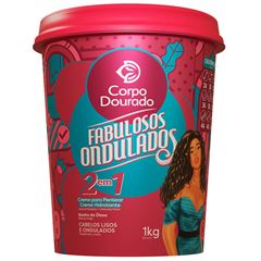 Mascara Corpo Dourado Fabulosos Ondulados 1kg