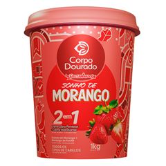 Mascara Corpo Dourado Sonho de Morango 1kg