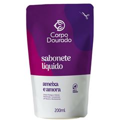 Sabonete  Liquido Corpo Dourado Amora e Ameixa 200ml
