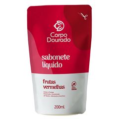Sabonete  Liquido Corpo Dourado Frutas Vermelhas 200ml