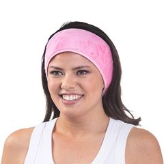 Faixa Santa Clara Aveludada Rosa Limpeza de Pele e Maquiagem