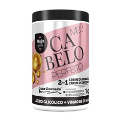 Creme De Pentear Gota Dourada Meu Cabelo Perfeito Acido Glicolico e Vinagre de Maça 1kg