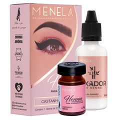 Henna Sobrancelha Menela Castanho Medio 2,5g