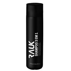 Shampoo Rauk 3x1 Barba Bigode é Cabelo 240ml