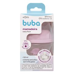 Mamadeira Buba Easy Flow Elefante Rosa 120ml