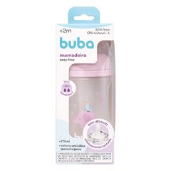 Mamadeira Buba Easy Flow Elefante Rosa 270ml