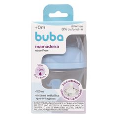 Mamadeira Buba Easy Flow Elefante Azul 120ml