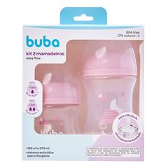 KIT MAMADEIRA BUBA NUVEM ROSA C/2 120/270ML