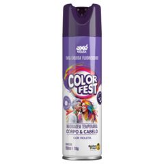 Tinta Temporária Color Fest Axe Brasil Violeta 150ml